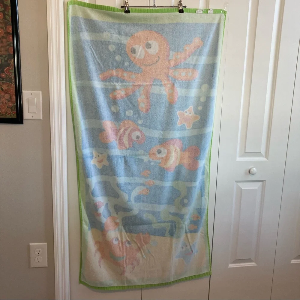 Colorful Ocean Adventure Kids Towel